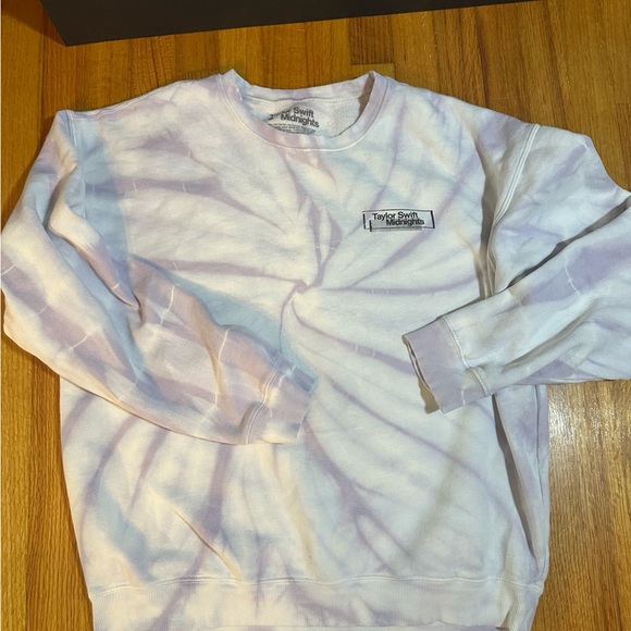 Taylor Swift OFFICIAL Midnights Lavender Tie-Dye Crewneck Sweatshirt L (b3 - Picture 4 of 11